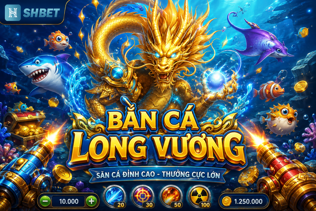 Trải nghiệm game bắn cá long vương tại nhà cái SHBET
