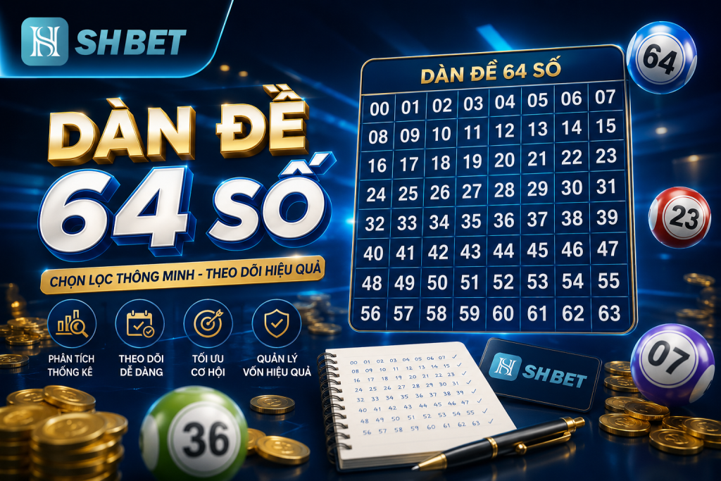 Cách dàn đề 64 số tại nhà cái SHBET