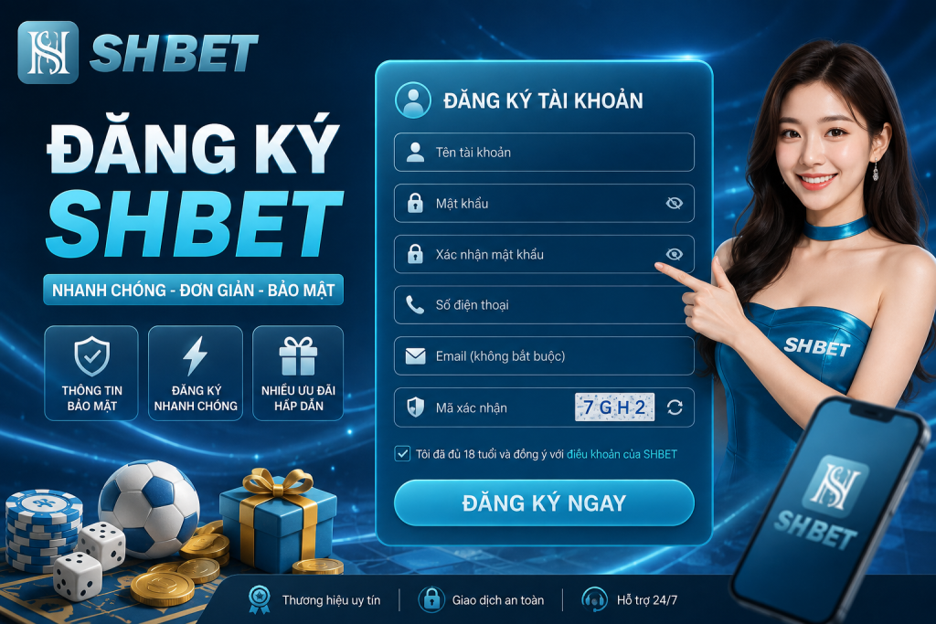 Chi tiết cách đăng ký tài khoản SHBET khi tham gia