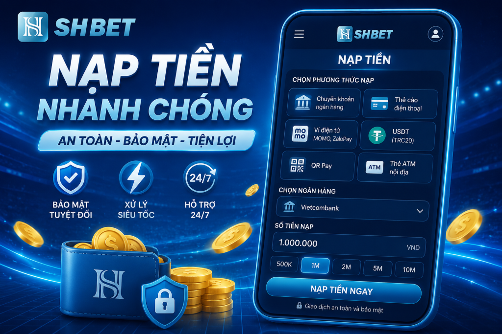 Hướng dẫn nạp tiền SHBET nhanh lên điểm